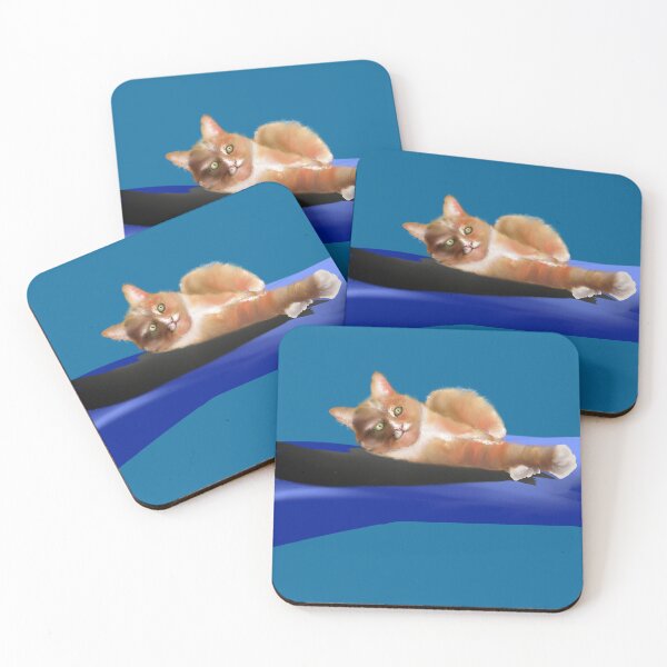Item preview, Sheena's white and caramel furry baby, A cute cat and his shadow designed and sold by dusso.