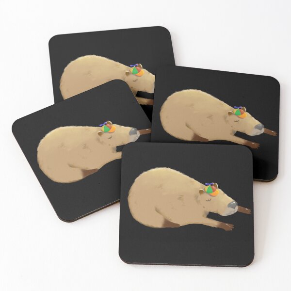 Item preview, Sleeping capybara hat propeller designed and sold by Geraldine-N.