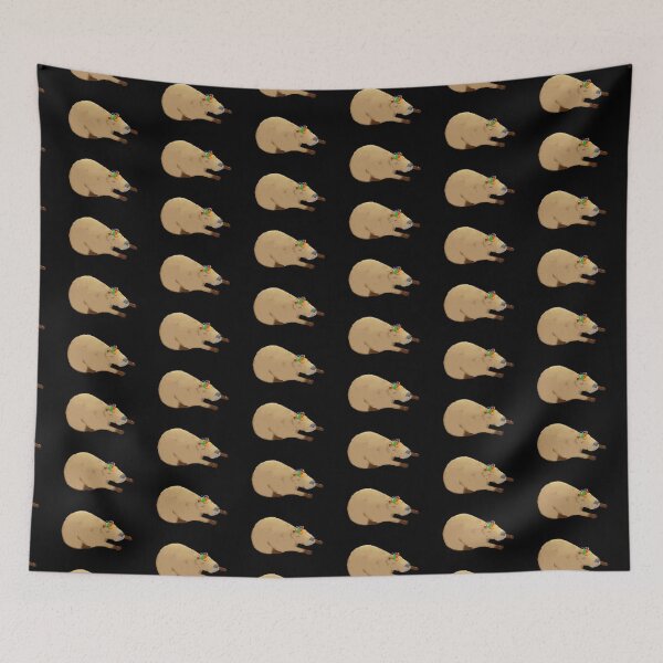 Item preview, Sleeping capybara hat propeller designed and sold by Geraldine-N.