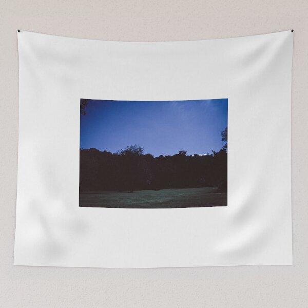 Item preview, dazecore aesthetic trail landscape photography grunge vintage blue bunch of trees beautiful sky 2 designed and sold by sielexis.