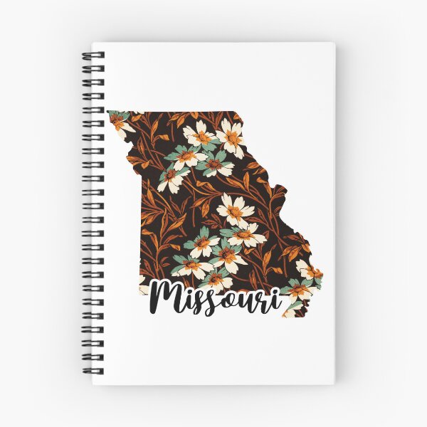 Item preview, Floral Map of USA States Missouri - Map of Missouri designed and sold by AmethystMurad.