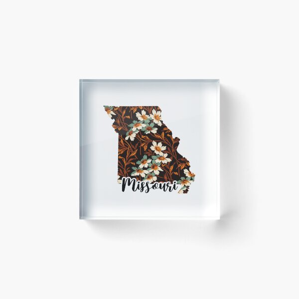 Item preview, Floral Map of USA States Missouri - Map of Missouri designed and sold by AmethystMurad.