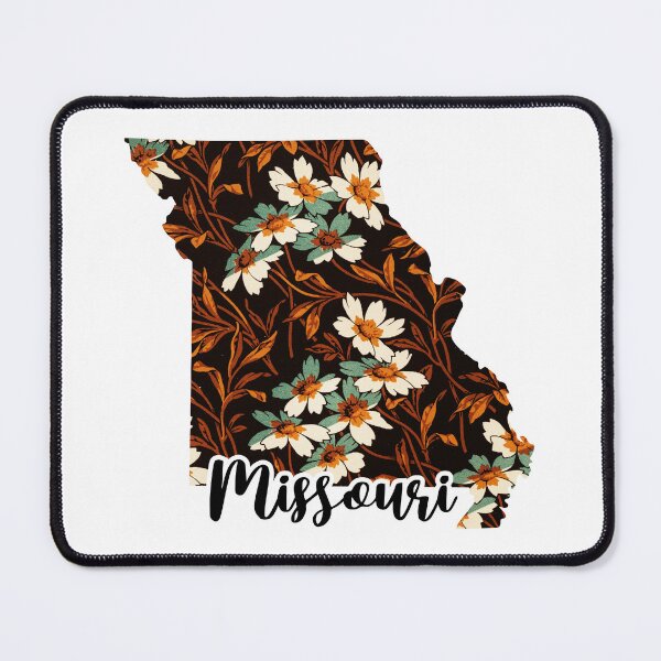 Item preview, Floral Map of USA States Missouri - Map of Missouri designed and sold by AmethystMurad.