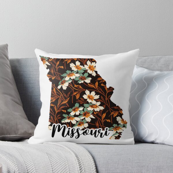 Item preview, Floral Map of USA States Missouri - Map of Missouri designed and sold by AmethystMurad.