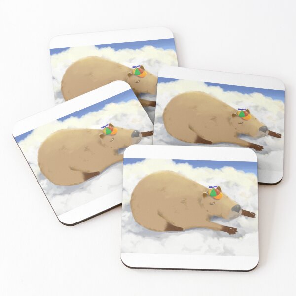 Item preview, Sleeping capybara on clouds designed and sold by Geraldine-N.