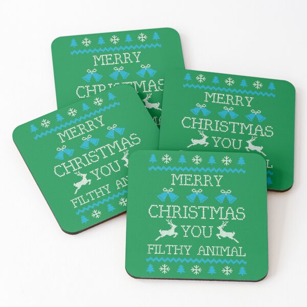 Item preview, Merry Christmas You Filthy Animal - Green designed and sold by johnta17.