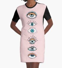 Auge sieht dich T-Shirt Kleid