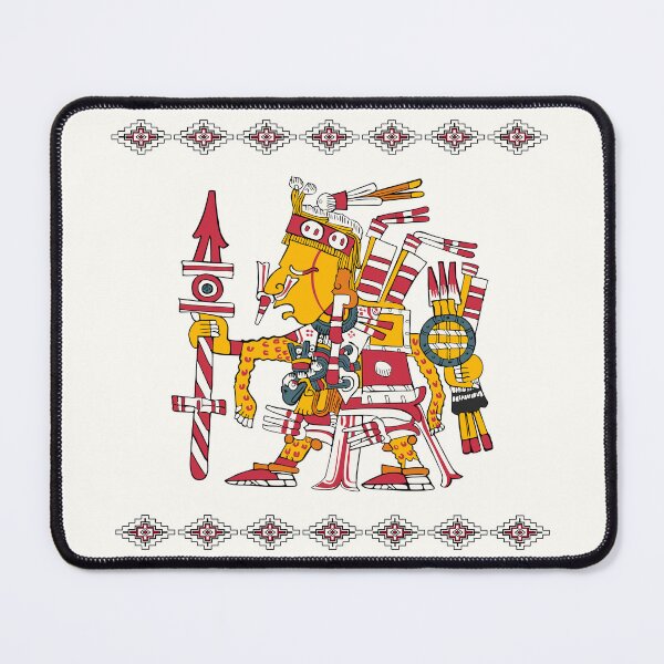 Item preview, Xipe Totec - Aztec God of Force and Agriculture Borgia Style Tee Shirt designed and sold by Aztectees.