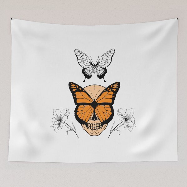 Item preview, Orange skull-butterfly designed and sold by KS-Y.