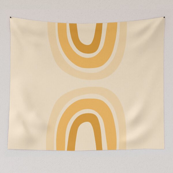 Item preview, Pastel Yellow Rainbow Background designed and sold by tangelos.