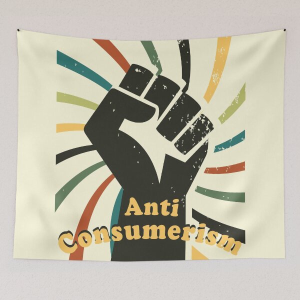 Item preview, Anti Consumerism - Retro Vintage Pattern designed and sold by Hic21.