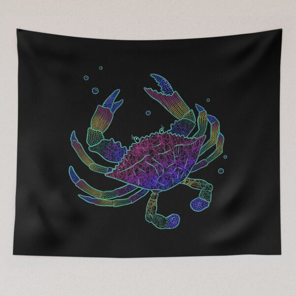 Item preview, Colorful Abstract Sea Crab With Bubbles Classic designed and sold by cordfried3h.