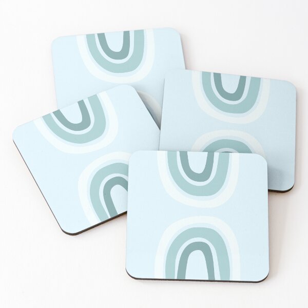 Item preview, Pastel Blue Rainbow Background designed and sold by tangelos.