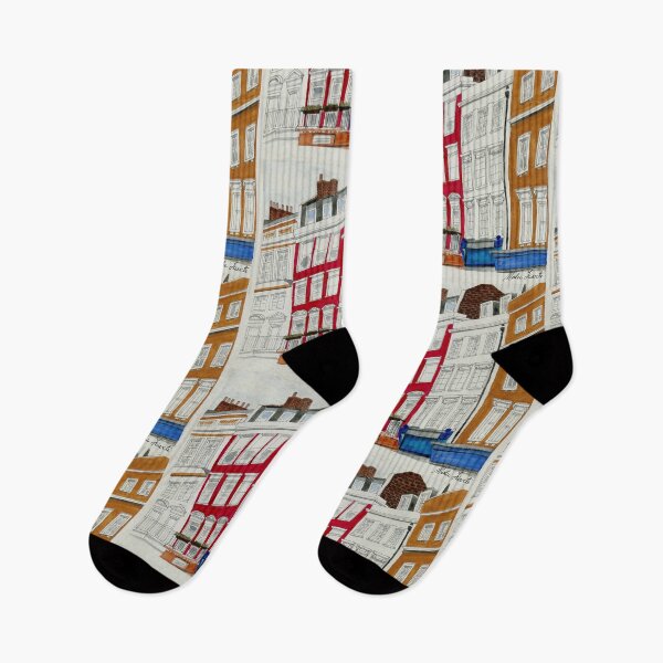 Item preview, Mayfair - London neighborhood buildings in watercolor designed and sold by Malu-Iriarte.