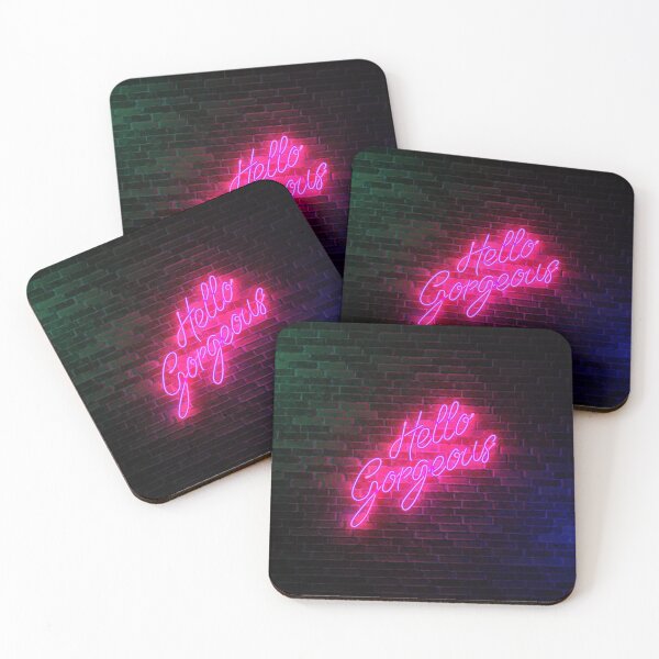 Item preview, Hello Gorgeous - Neon Sign Light - Popular trending designed and sold by Potatopug Studio.