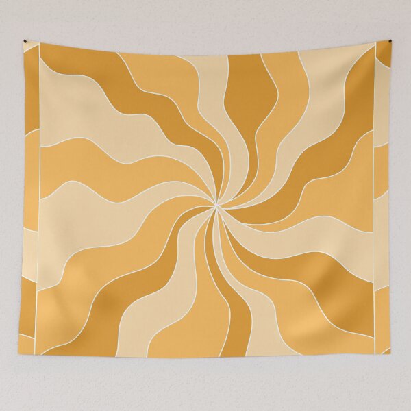 Item preview, Groovy Yellow Swirl Print designed and sold by tangelos.