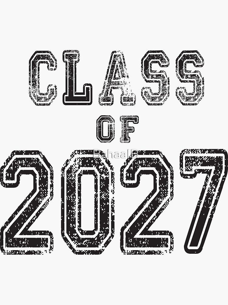 "Class Of 2027 Graduation 7th grade senior 2027 Graduation " Sticker