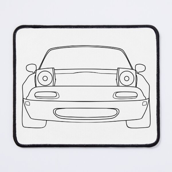 Item preview, Mazda Miata MX5 NA front black lines designed and sold by EdimDesign.