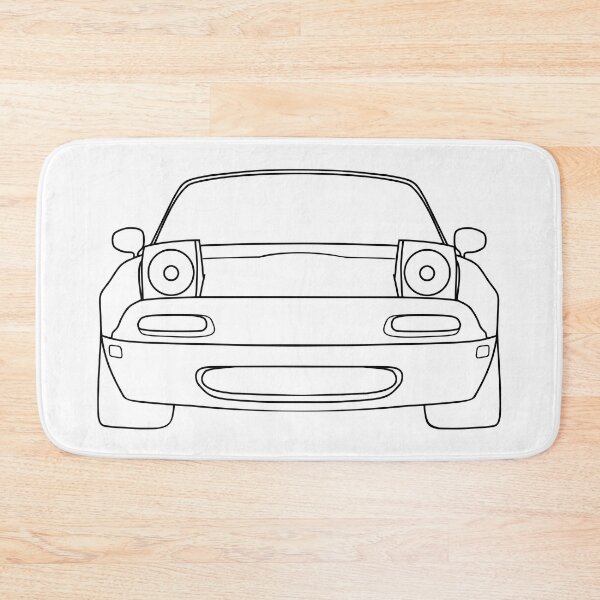 Item preview, Mazda Miata MX5 NA front black lines designed and sold by EdimDesign.