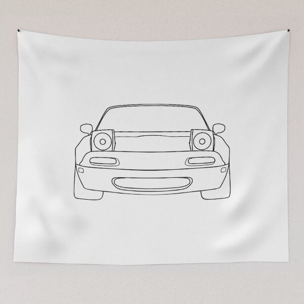 Item preview, Mazda Miata MX5 NA front black lines designed and sold by EdimDesign.
