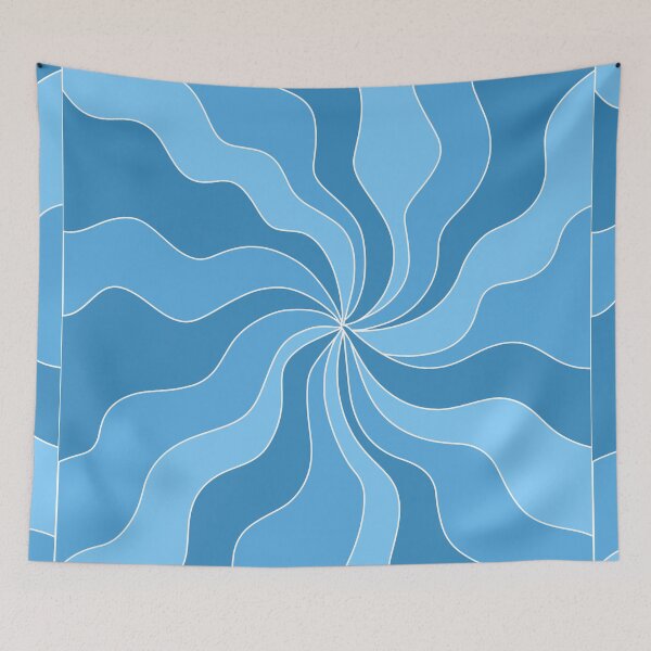Item preview, Groovy Blue Swirl Print designed and sold by tangelos.