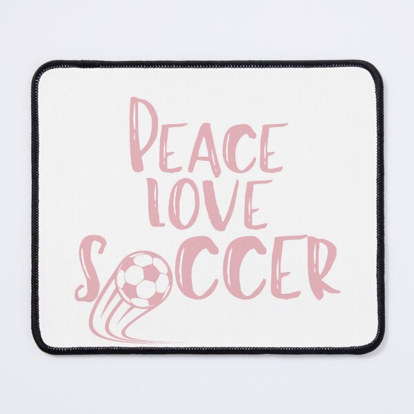 Item preview, peace love soccer, peace love saying, peace love quote, soccer lover designed and sold by Alexa5454.