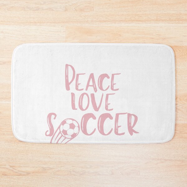 Item preview, peace love soccer, peace love saying, peace love quote, soccer lover designed and sold by Alexa5454.