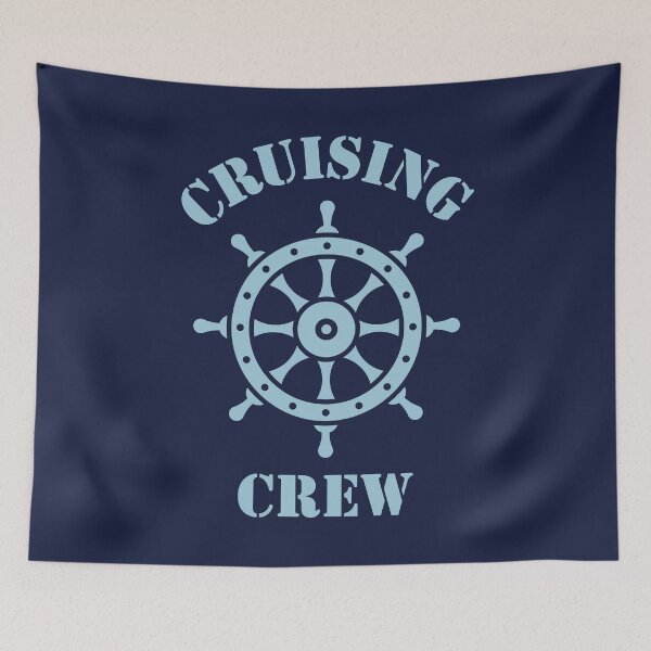 Item preview, Cruising Crew (Crew Complement / Ship’s Wheel / Sky-Blue) designed and sold by MrFaulbaum.