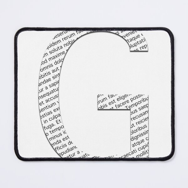 Item preview, G Typographic monogram cutout designed and sold by Emi Yañez.