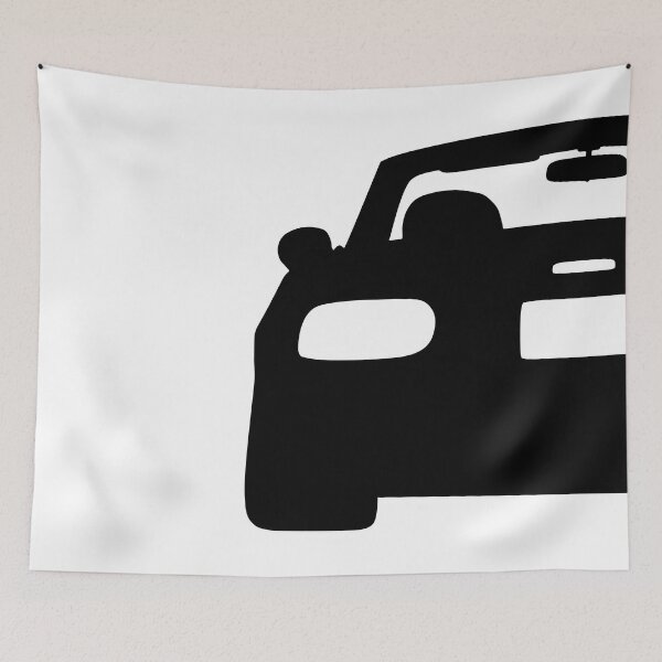 Item preview, Mazda Miata MX-5 rearview black silhouette designed and sold by EdimDesign.