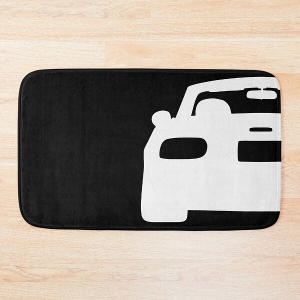 Item preview, Mazda Miata MX-5 rearview white silhouette designed and sold by EdimDesign.