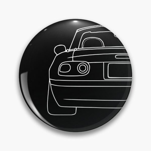 Item preview, Mazda Miata MX-5 rearview white lines designed and sold by EdimDesign.