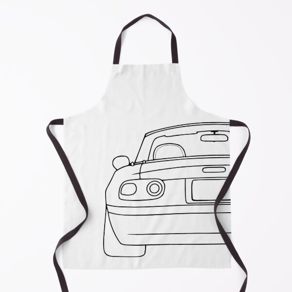Item preview, Mazda Miata MX-5 rearview black lines designed and sold by EdimDesign.