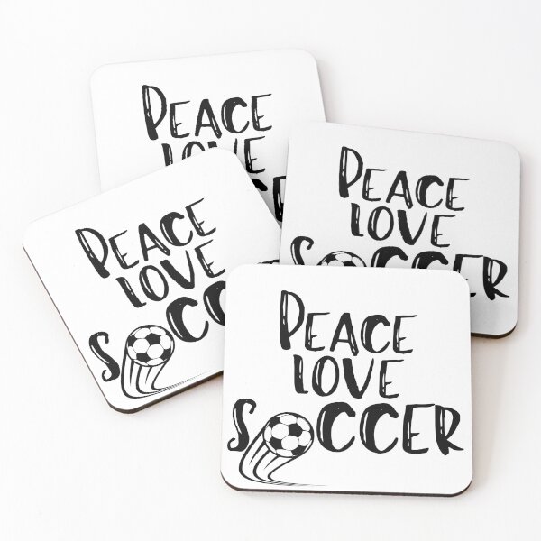 Item preview, peace love soccer, peace love saying, peace love quote, soccer lover designed and sold by Alexa5454.