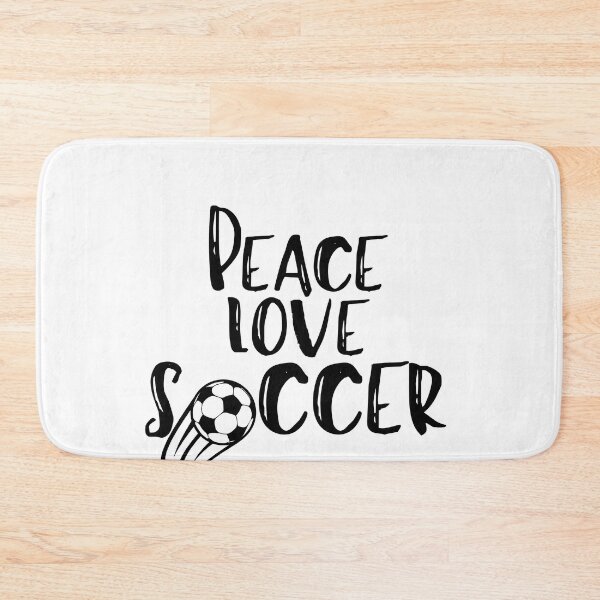 Item preview, peace love soccer, peace love saying, peace love quote, soccer lover designed and sold by Alexa5454.
