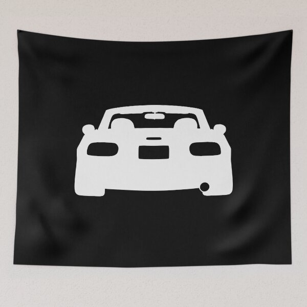 Item preview, Mazda Miata MX5 NA rear white silhouette designed and sold by EdimDesign.