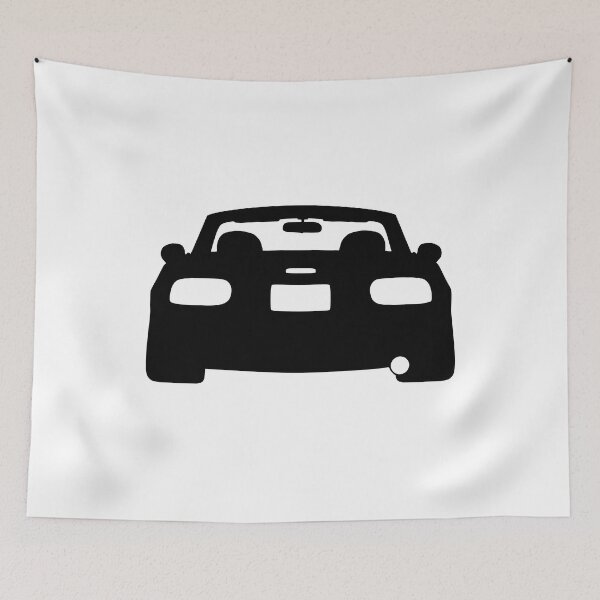 Item preview, Mazda Miata MX5 NA rear black silhouette designed and sold by EdimDesign.