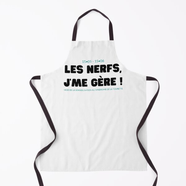 Item preview, "Nerves, I manage myself" black letters designed and sold by AQSTourette.