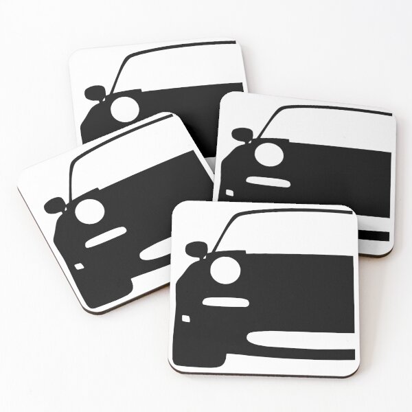 Item preview, Mazda Miata MX-5 NA front black silhouette designed and sold by EdimDesign.