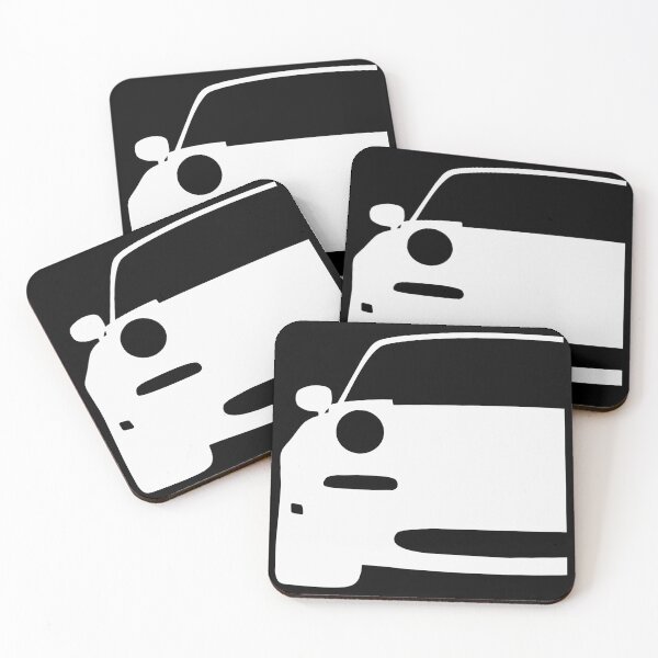 Item preview, Mazda Miata MX-5 NA front white silhouette designed and sold by EdimDesign.