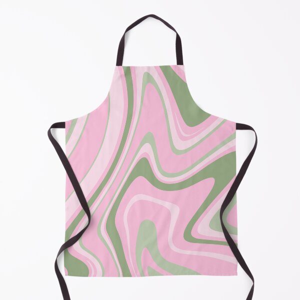 Item preview, Green and Pink - Groovy Swirls - Retro Print designed and sold by tangelos.