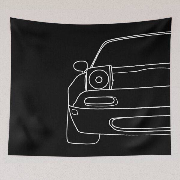 Item preview, Mazda Miata MX-5 NA front white lines designed and sold by EdimDesign.