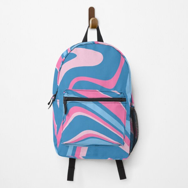 Item preview, Pink and Blue - Groovy Swirls - Retro Print designed and sold by tangelos.