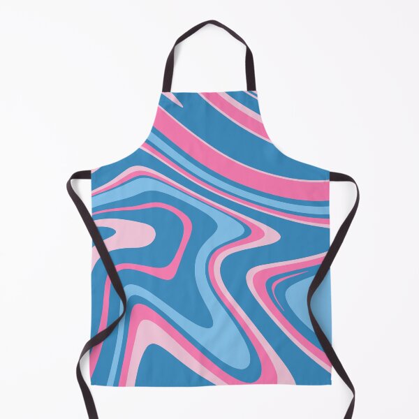 Item preview, Pink and Blue - Groovy Swirls - Retro Print designed and sold by tangelos.