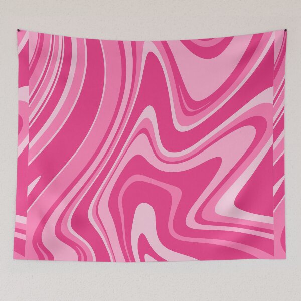 Item preview, Hot Pink - Groovy Swirls - Retro Print designed and sold by tangelos.