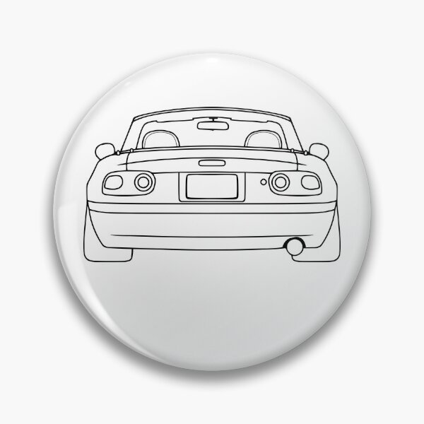 Item preview, Mazda Miata MX5 NA rear black lines designed and sold by EdimDesign.