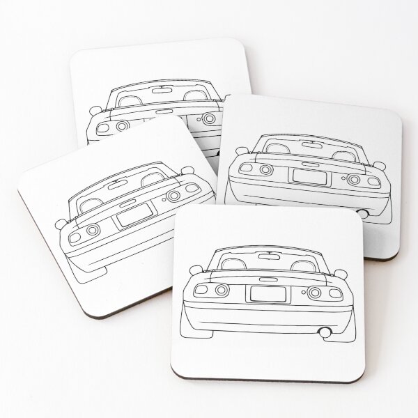 Item preview, Mazda Miata MX5 NA rear black lines designed and sold by EdimDesign.