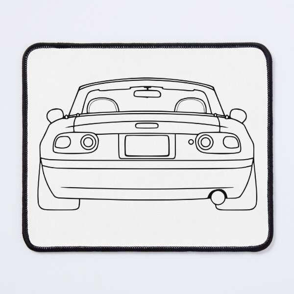 Item preview, Mazda Miata MX5 NA rear black lines designed and sold by EdimDesign.