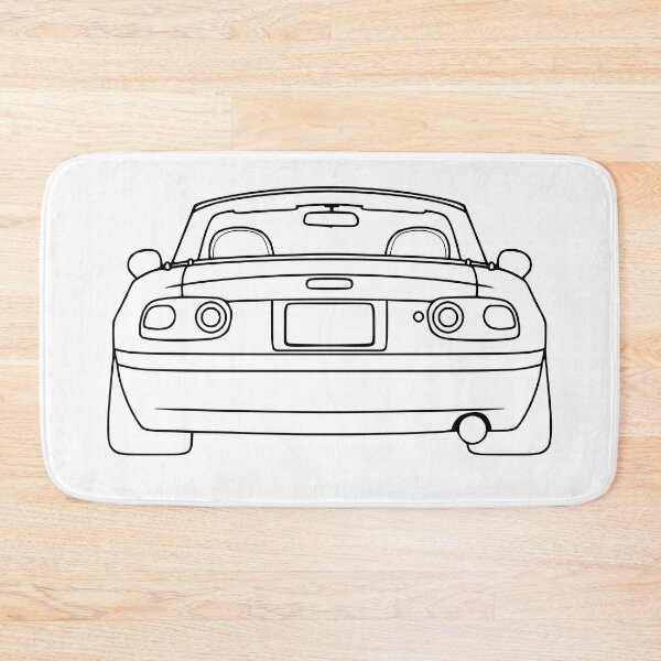 Item preview, Mazda Miata MX5 NA rear black lines designed and sold by EdimDesign.