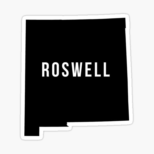 "Roswell, New Mexico Silhouette" Sticker for Sale by CartoCreative